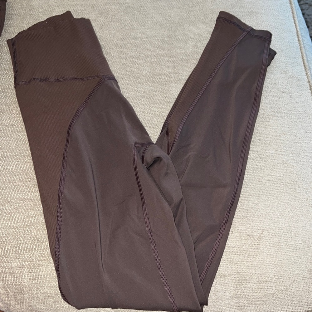 Aerie OFFLINE ribbed brown leggings